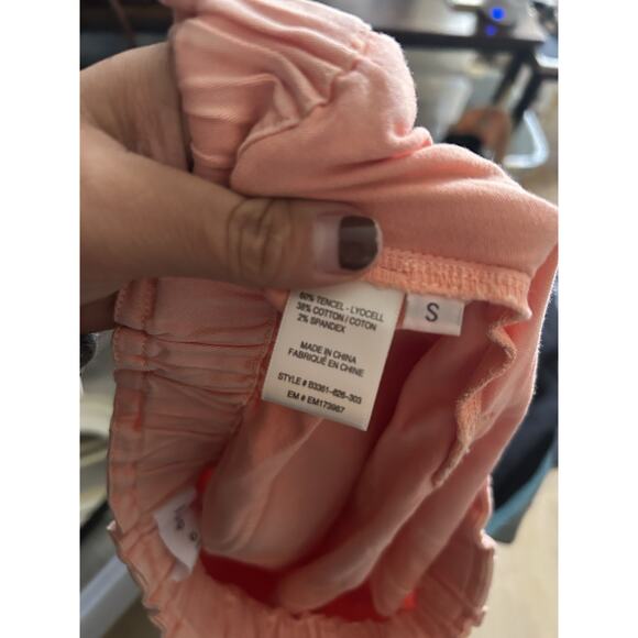 Bella Dahl Callie Ruffle Short Peach Fizz Size S NWT $114 - Picture 7 of 7